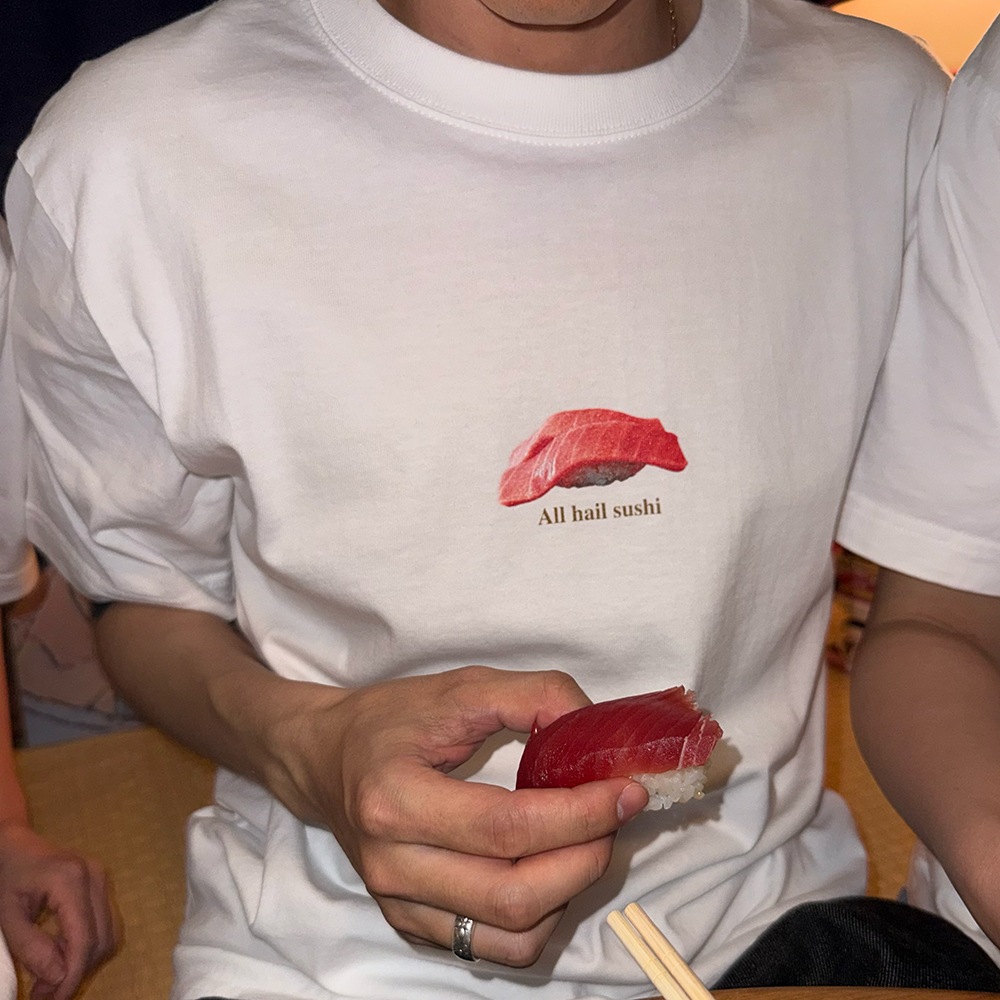 BIN / All Hail sushi T-shirt