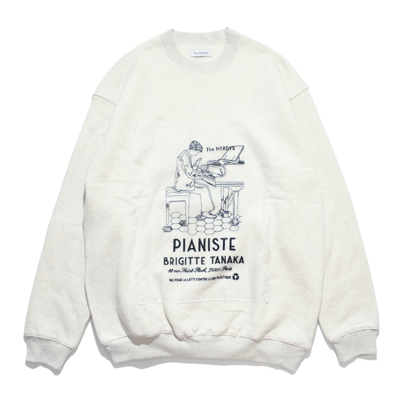 The NERDYS / Brigitte Tanaka×The NERDYS PIANISTE Crew Sweat