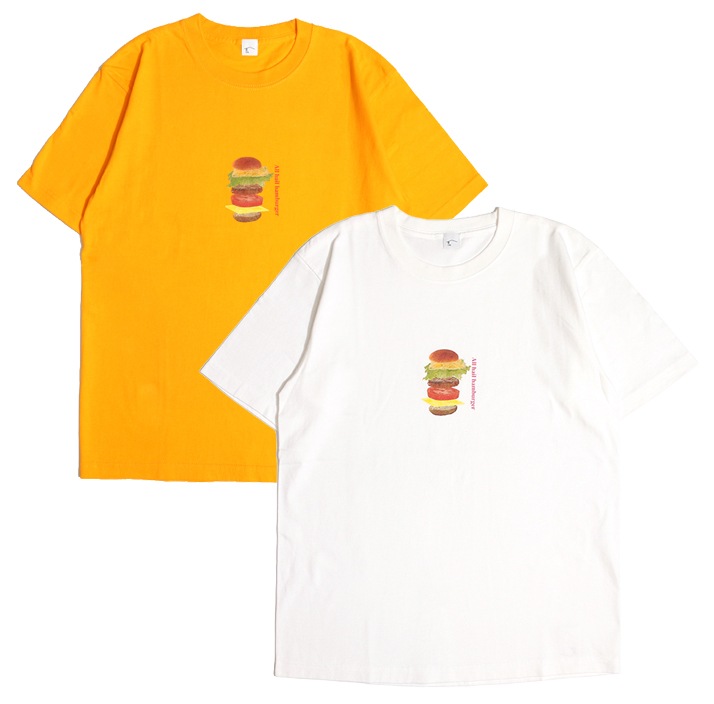 BIN / All Hail hamburger T-shirt
