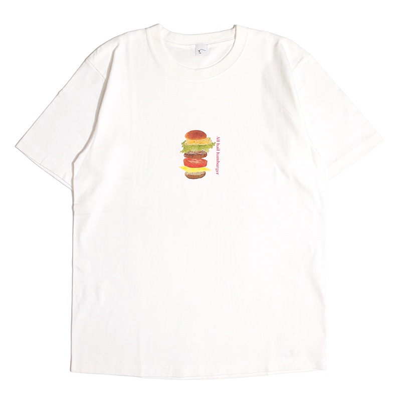 BIN / All Hail hamburger T-shirt