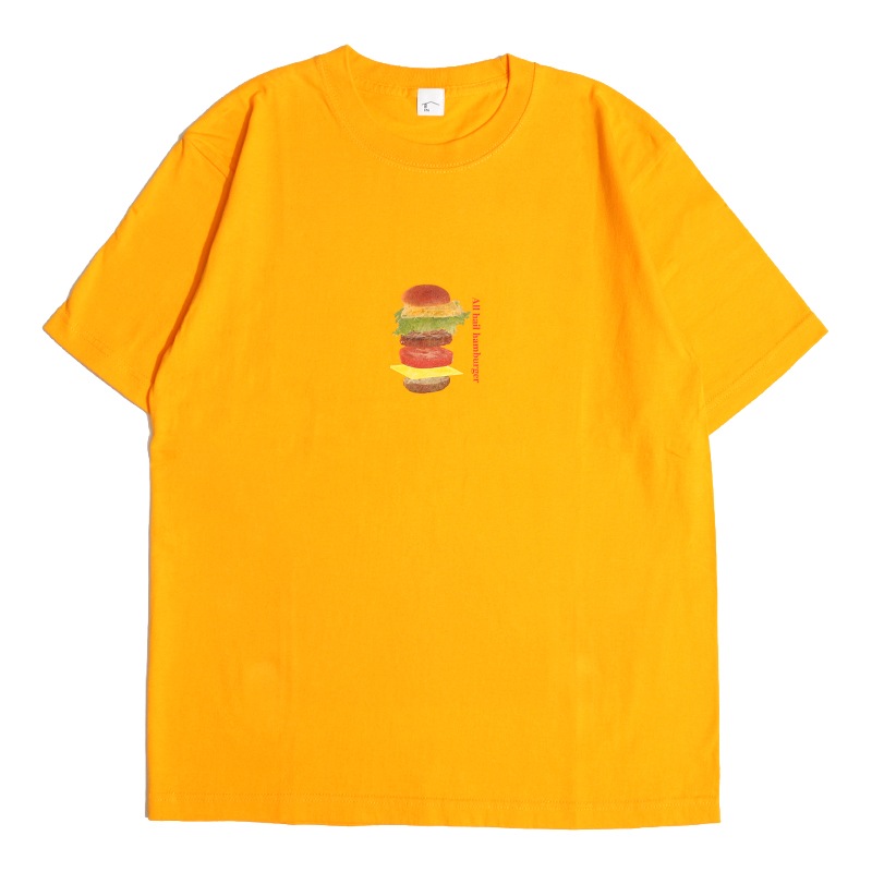 BIN / All Hail hamburger T-shirt