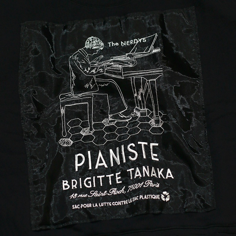 The NERDYS / Brigitte Tanaka×The NERDYS PIANISTE Short Crew Sweat