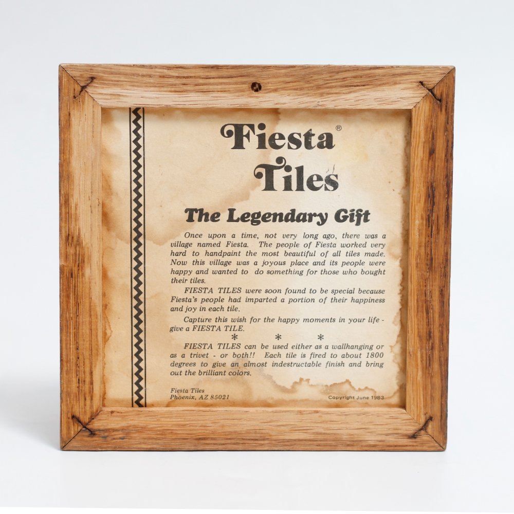 BIN ART / Vintage Fiesta Tiles