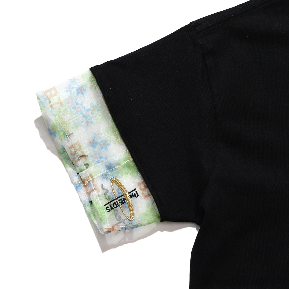 The NERDYS / Brigitte Tanaka×The NERDYS Pattern Sleeve T-shirt