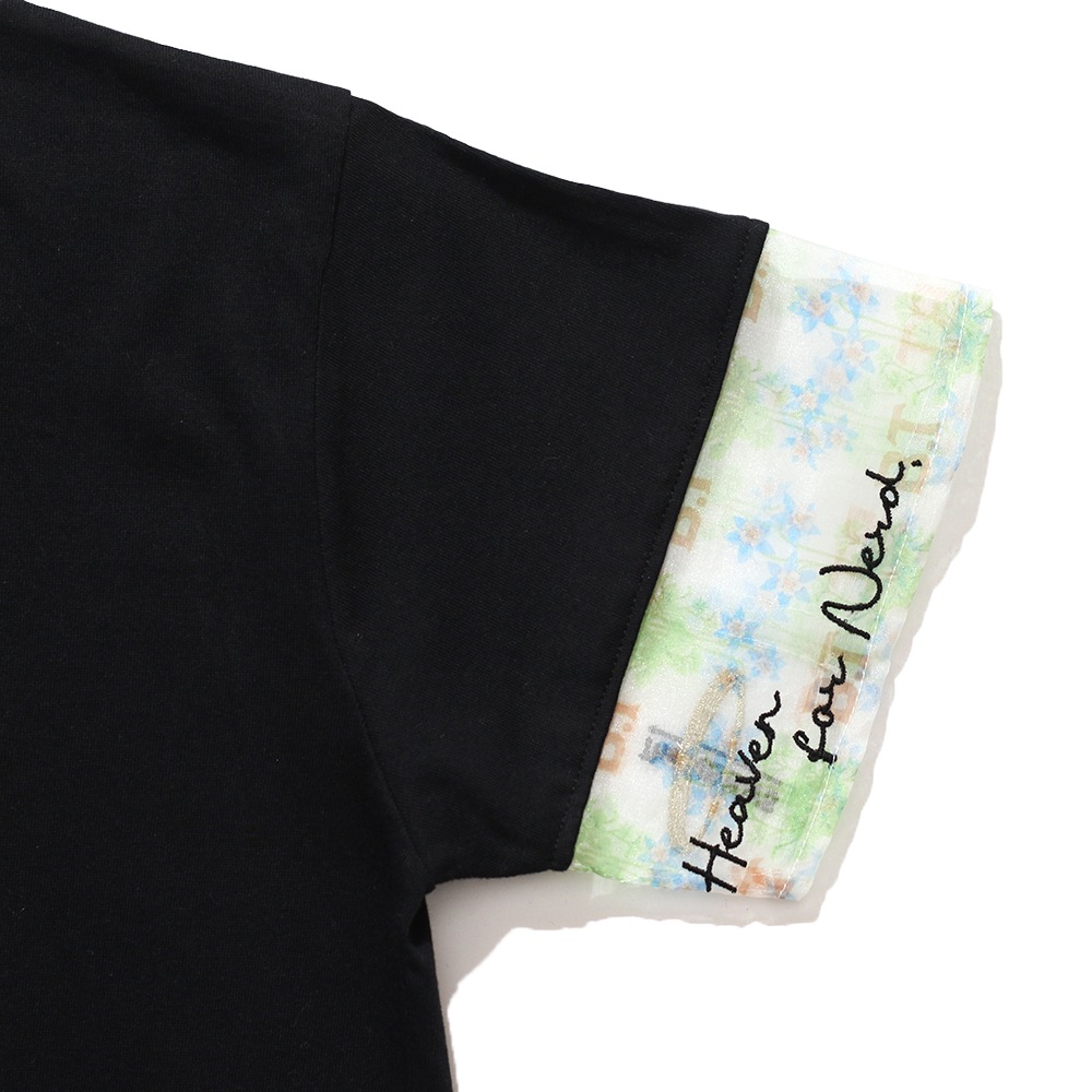 The NERDYS / Brigitte Tanaka×The NERDYS Pattern Sleeve T-shirt
