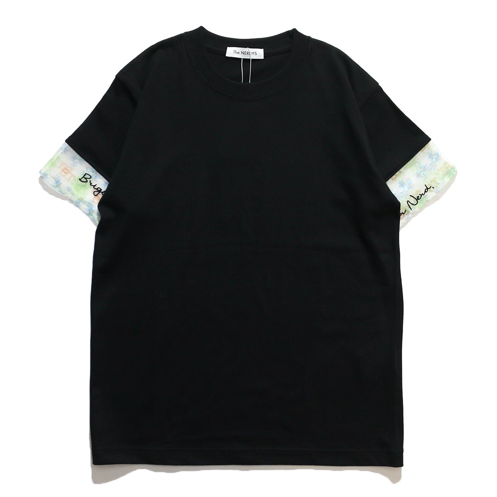 The NERDYS / Brigitte Tanaka×The NERDYS Pattern Sleeve T-shirt