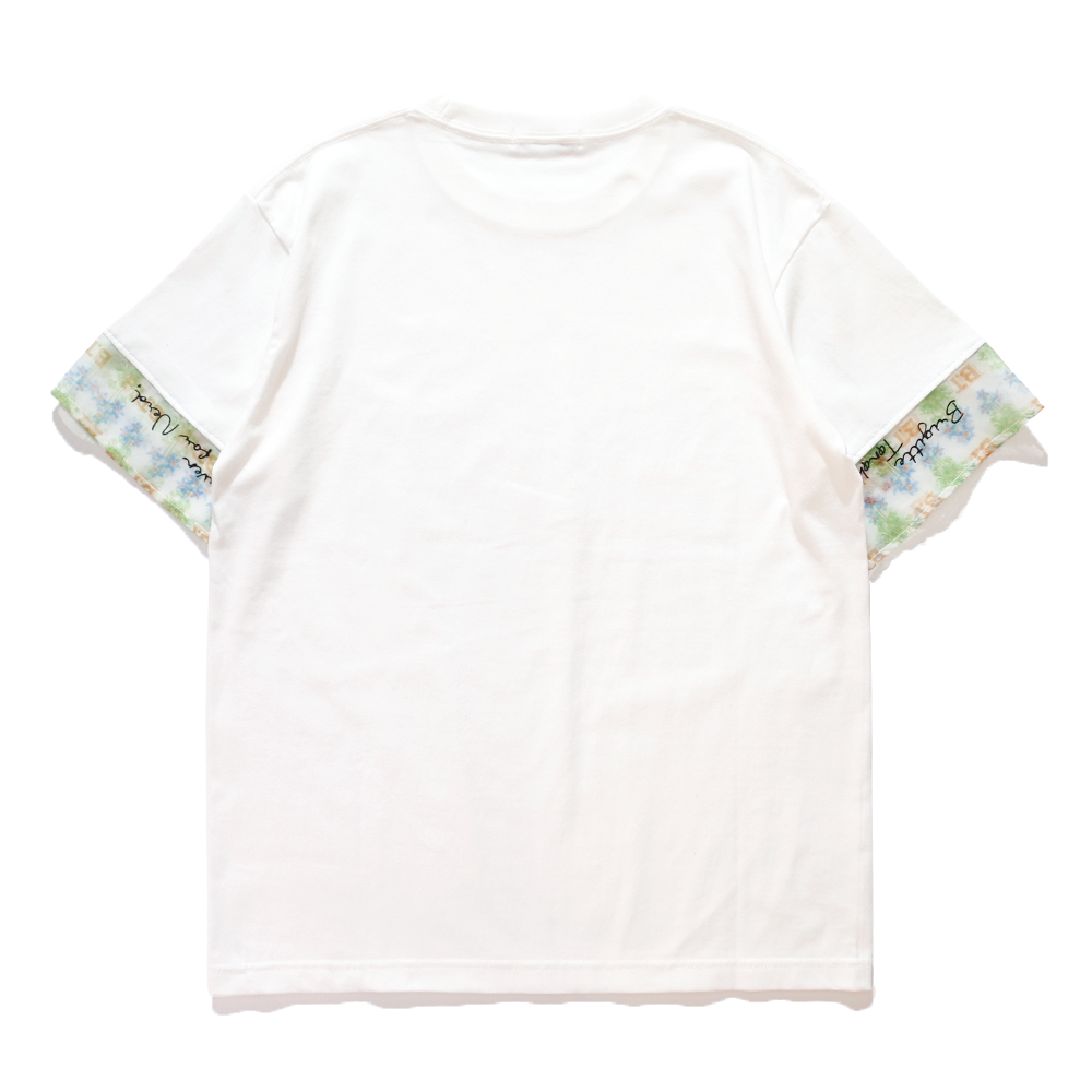 The NERDYS / Brigitte Tanaka×The NERDYS Pattern Sleeve T-shirt
