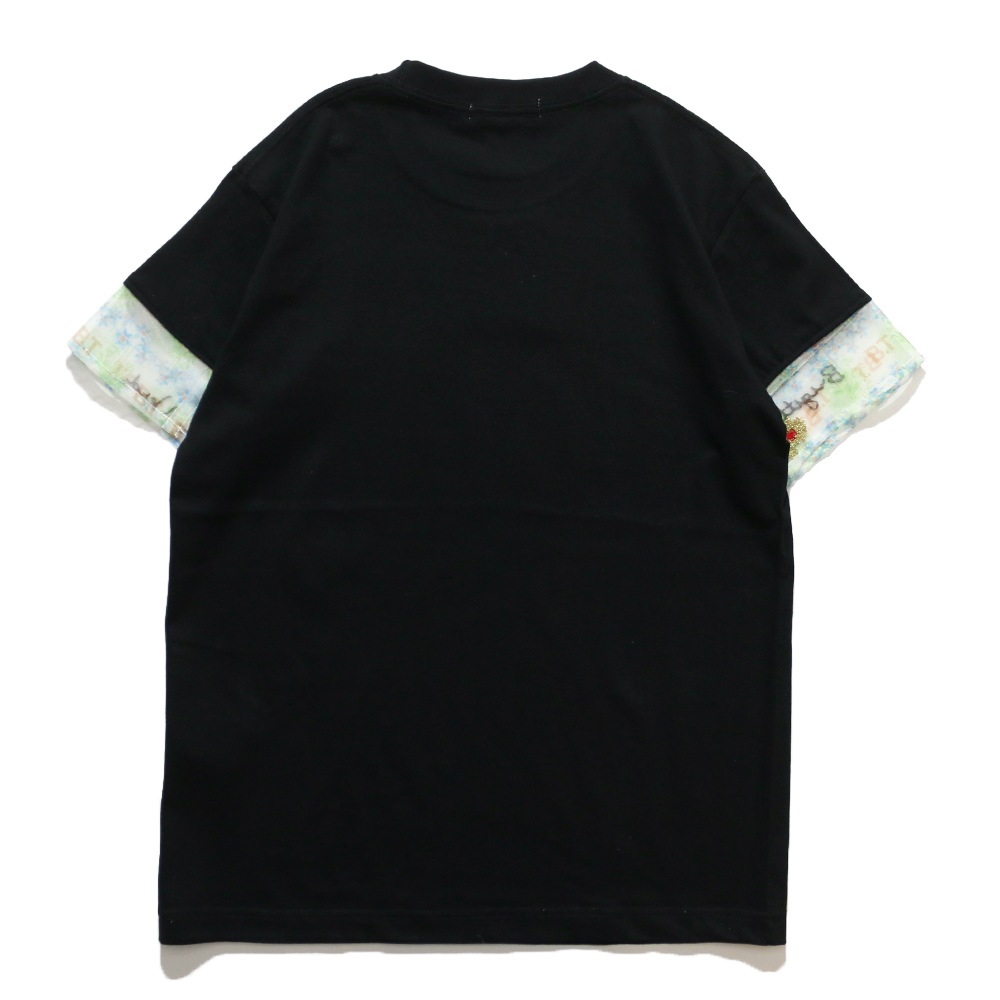 The NERDYS / Brigitte Tanaka×The NERDYS Pattern Sleeve T-shirt