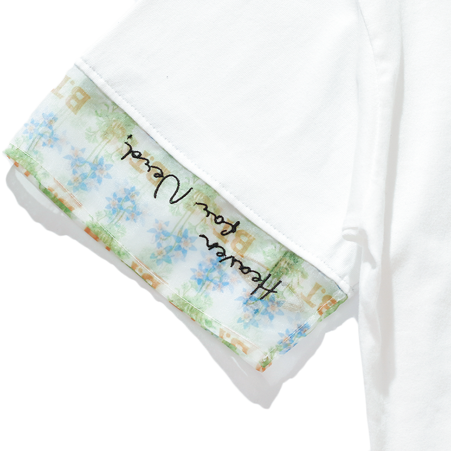 The NERDYS / Brigitte Tanaka×The NERDYS Pattern Sleeve T-shirt