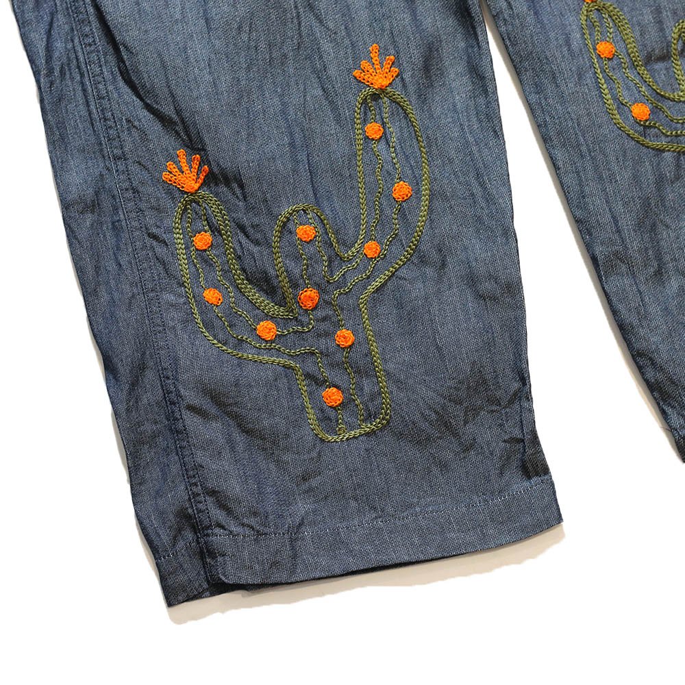 jawandi / Cactus-embroidered Santai Pants