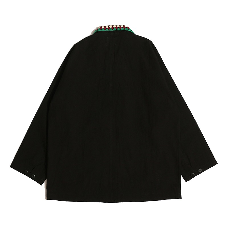 jawandi / KNIT COMBI COVERALL JACKET