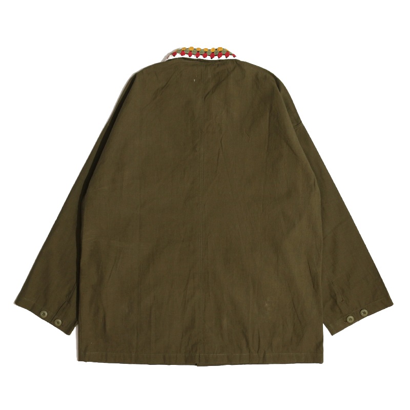 jawandi / KNIT COMBI COVERALL JACKET