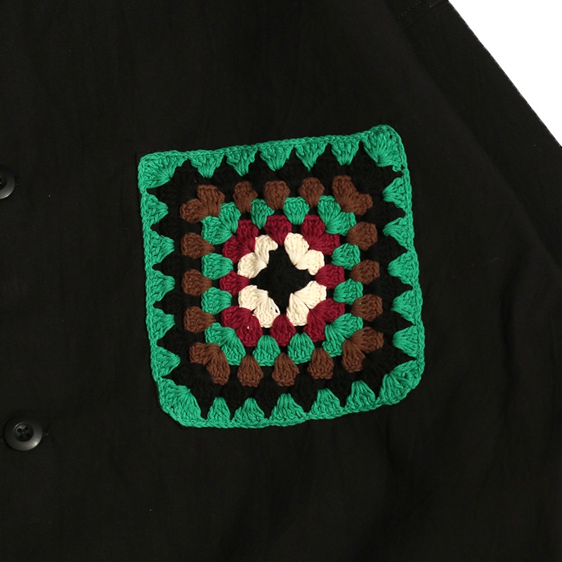jawandi / KNIT COMBI COVERALL JACKET