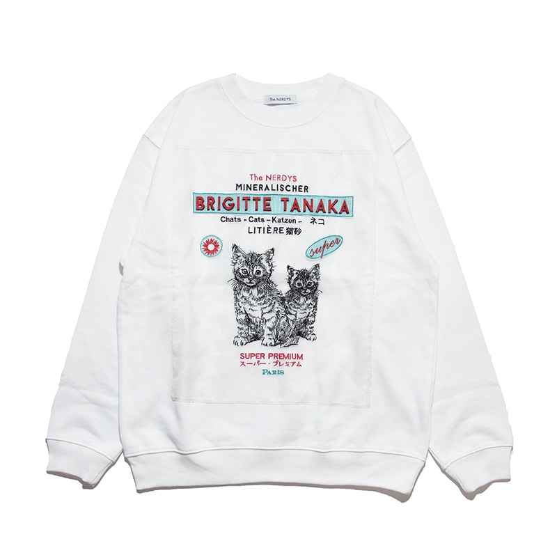 The NERDYS / Brigitte Tanaka×The NERDYS CATS Crew Sweat