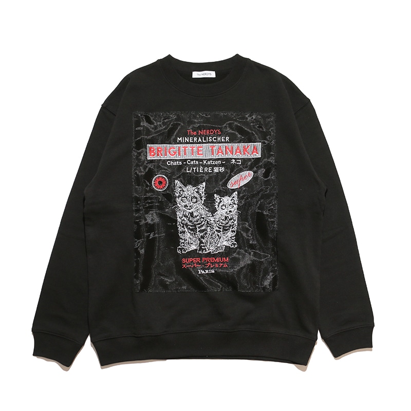 The NERDYS / Brigitte Tanaka×The NERDYS CATS Crew Sweat