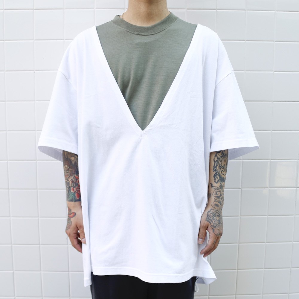 EFILEVOL  / DEEP V Neck T Shirt