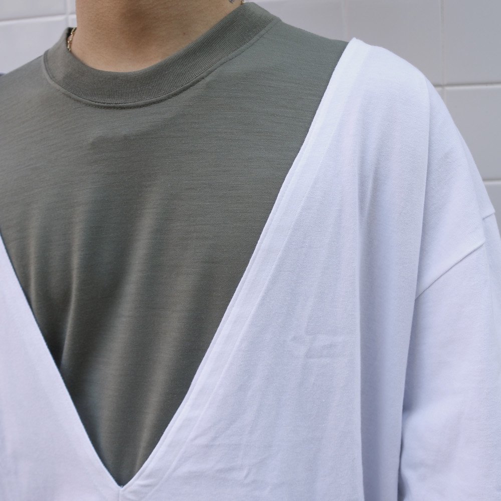 EFILEVOL  / DEEP V Neck T Shirt