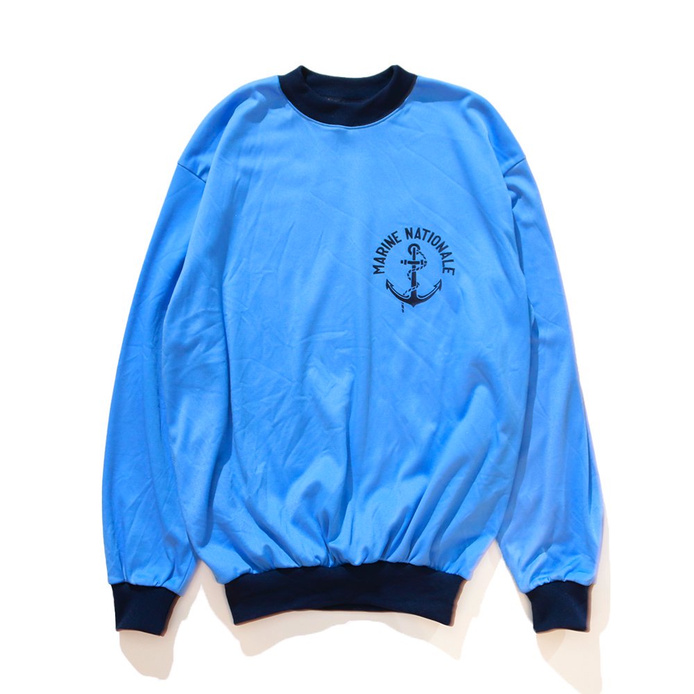 Vintage Clothes / 80s French Navy Jersey Sweat