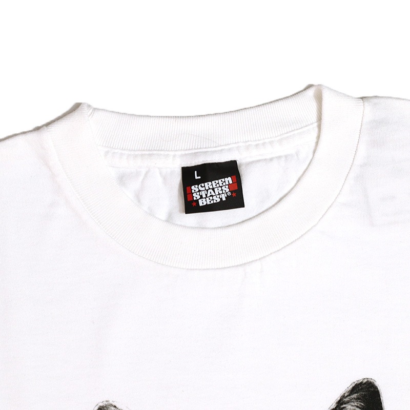 Graphic Tee /  Animal Photo Garment wash T-shirt