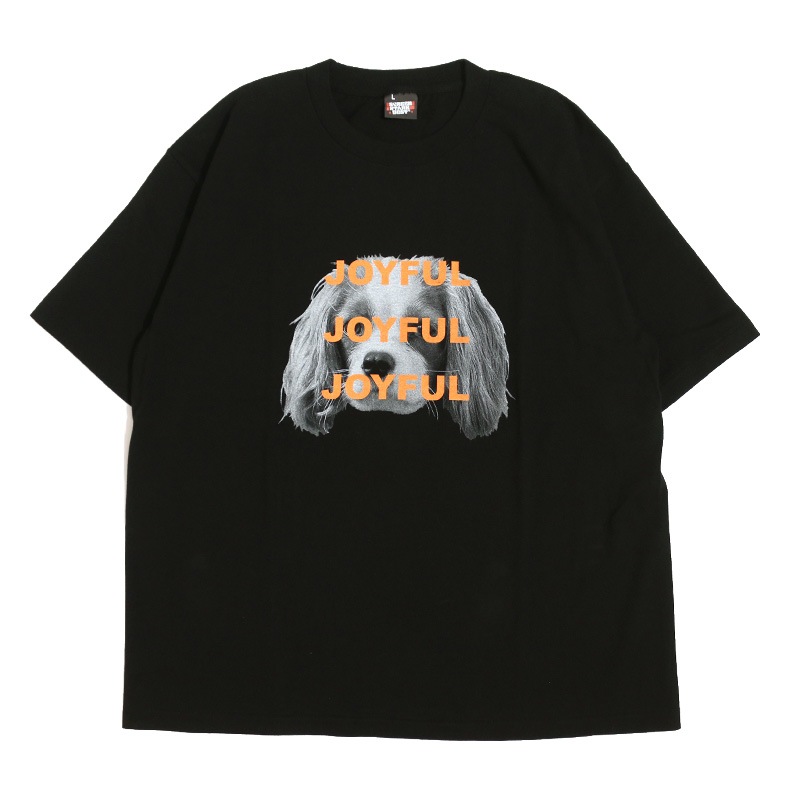 Graphic Tee /  Animal Photo Garment wash T-shirt