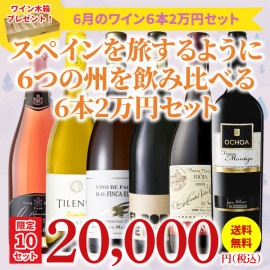【限定10セット！37％OFF＆送料無料】＞6月におすすめのお得なワインセット＞ワインアドバイザーが選ぶ6本2万円セット＞ワイン木箱プレゼント付