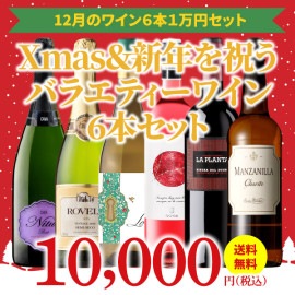 【37％OFF＆送料無料】＞12月におすすめのお得なワインセット＞ワインアドバイザーが選ぶ6本1万円セット