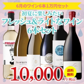 【22％OFF＆送料無料】＞6月におすすめのお得なワインセット＞ワインアドバイザーが選ぶ6本1万円セット