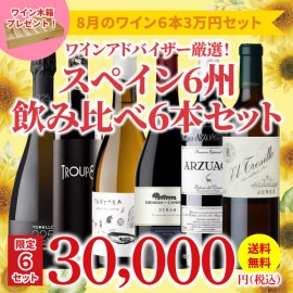 【限定6セット！38％OFF＆送料無料】＞8月におすすめのお得なワインセット＞ワインアドバイザーが選ぶ6本3万円セット＞ワイン木箱プレゼント付