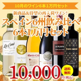 【32％OFF＆送料無料】＞10月におすすめのお得なワインセット＞ワインアドバイザーが選ぶ6本1万円セット