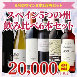 【43％OFF＆送料無料】＞6月におすすめのお得なワインセット＞ワインアドバイザーが選ぶ6本2万円セット