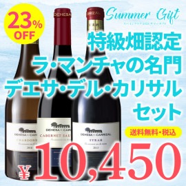 【箱代込・送料無料】＞2024サマーギフト＞特級畑認定 ラ・マンチャの名門＞デエサ・デル・カリサルセット＞【DC-39】＞ご注文は8月31日(土)まで