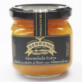 桃ジャム（アーモンド入りラム酒風味）＞Mermelada Extra Melocoton al Ron con Almendras