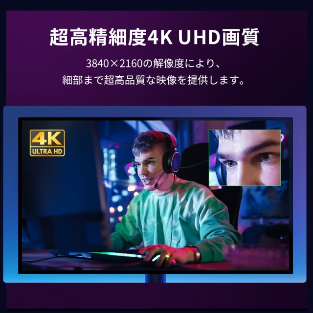 EMEET 4K WEBカメラ S800 高画質 HDR マイク内蔵 UHD 800万画素 60fps オートフォーカス 顔検出AF 自動光補正 ノイズキャンセリングマイク 大型ソニーセンサー 最大73度 広角 PCカメラ 会議用 2年保証