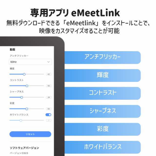 EMEET WEBカメラ C960 1080P 30FPS マイク内蔵 広角 オートフォーカス USBカメラ 小型 軽量 ストリーミング ウェブ会議 ウェブカム スタンド アーム テレワーク ウェブカメラ ZOOM イミート 2年保証