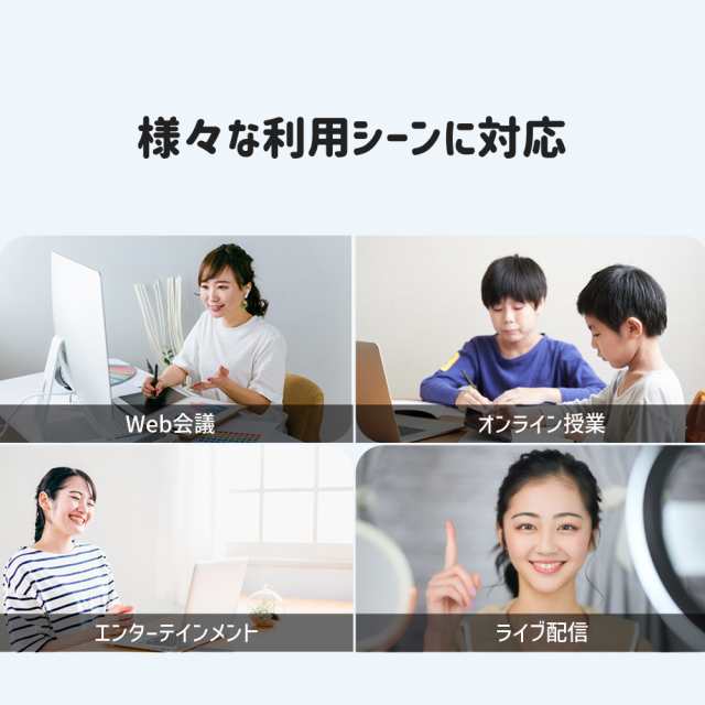 EMEET WEBカメラ C960 1080P 30FPS マイク内蔵 広角 オートフォーカス USBカメラ 小型 軽量 ストリーミング ウェブ会議 ウェブカム スタンド アーム テレワーク ウェブカメラ ZOOM イミート 2年保証