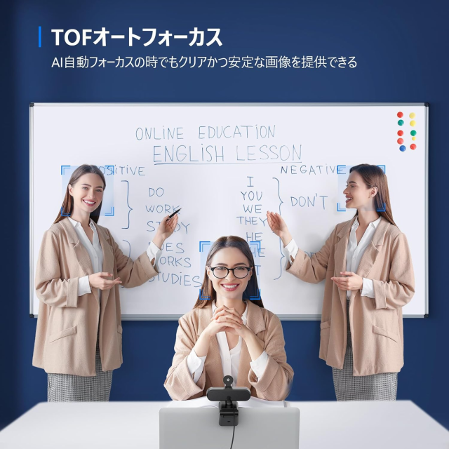 EMEET 4K Webカメラ 800万画質 Sonyセンサー ウェブカメラ オートフォーカス マイク内蔵 スタンド アーム AIノイズキャンセリング 広角 自動光補正 自撮り プライバシーカバー PCカメラ ZOOM Skype 2年保証