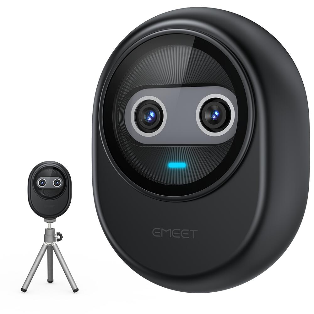 EMEET Piko 4K Webカメラ デュアルカメラ搭載 ウェブカメラ AI オートフォーカス 三つ ノイズキャンセリング マイク 3種類の集音モード 配信用カメラ 三脚付き ストリーミング ゲーム実況 2年保証