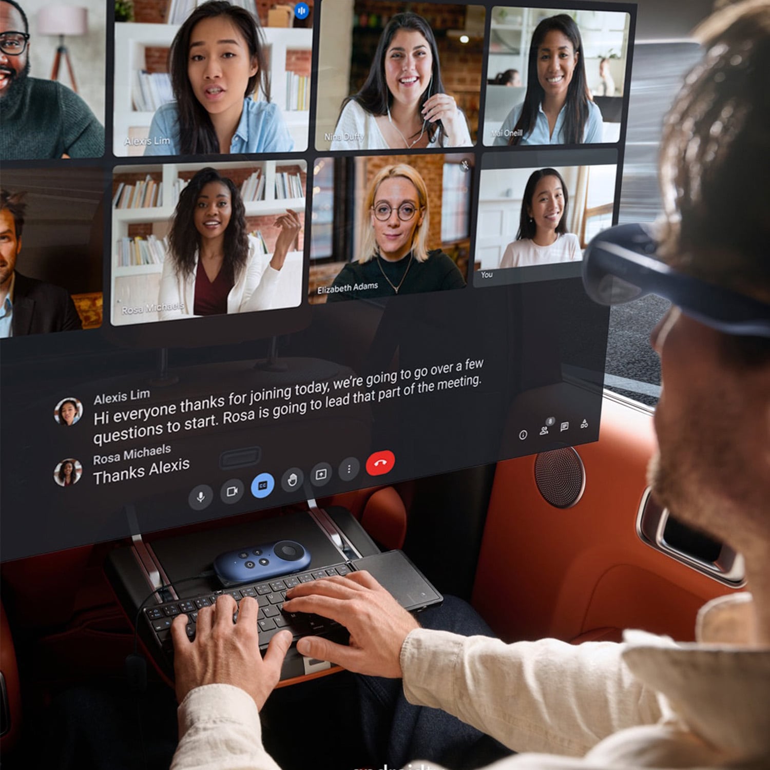 Rokid AR Joy Pack スマートグラス 拡張現実 ウェアラブル ヘッドセット ビデオ ディスプレイ用、近視に優しいポータブル 1080P スクリーン Android/iOS/PC/タブレット/ゲーム コンソールで視聴