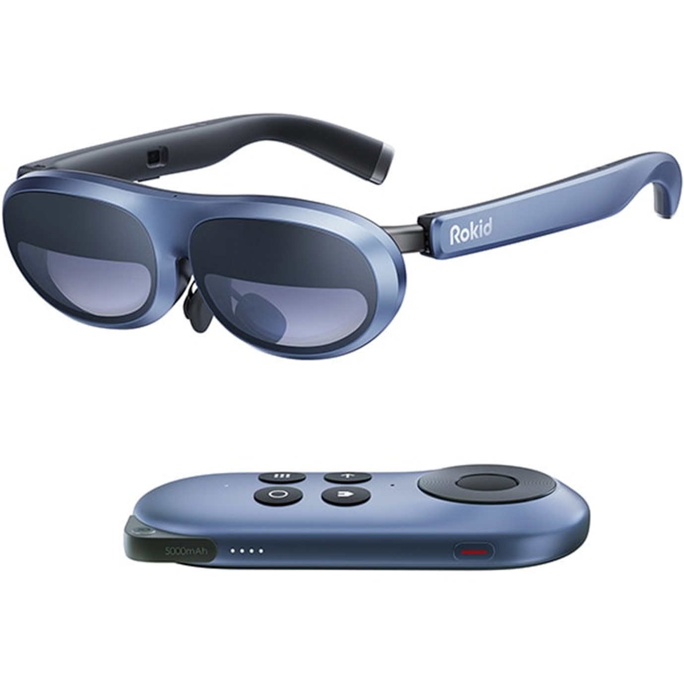 Rokid AR Joy Pack スマートグラス 拡張現実 ウェアラブル ヘッドセット ビデオ ディスプレイ用、近視に優しいポータブル 1080P スクリーン Android/iOS/PC/タブレット/ゲーム コンソールで視聴