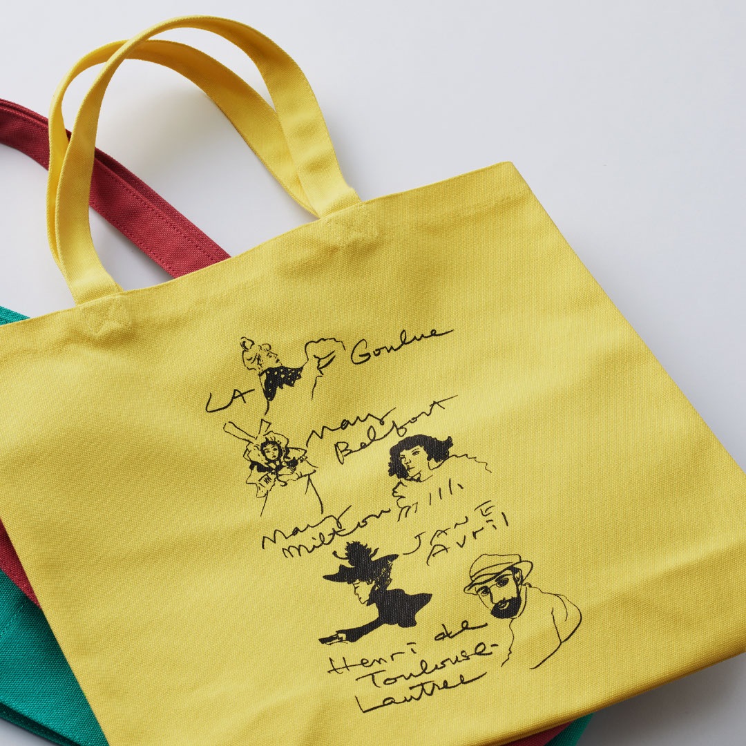 ロートレックトートバック　イラスト女性たち