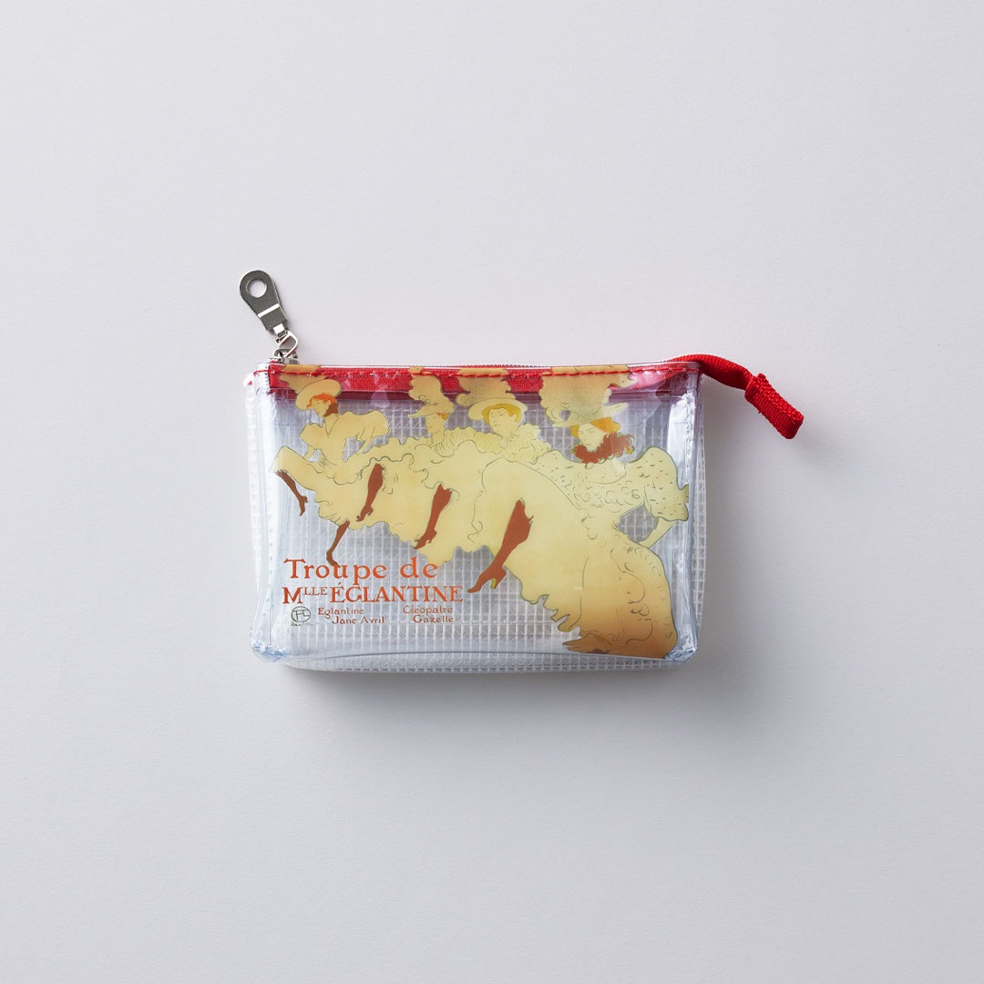 ロートレック 3ポケットビニールポーチ　エグランティーヌ嬢一座