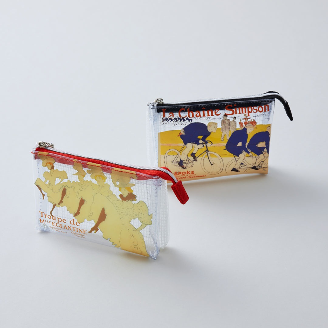 ロートレック 3ポケットビニールポーチ　エグランティーヌ嬢一座