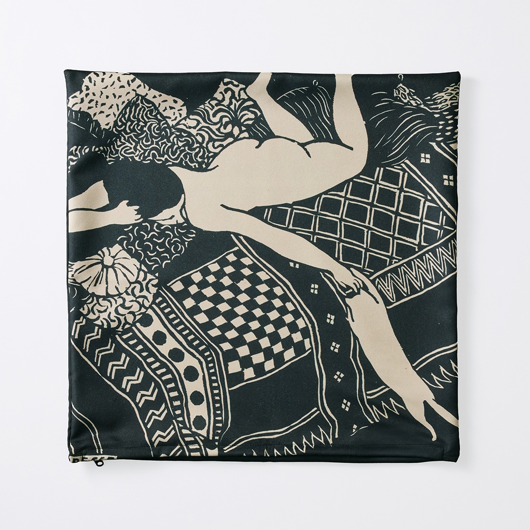 ヴァロットン クッションカバー 怠惰