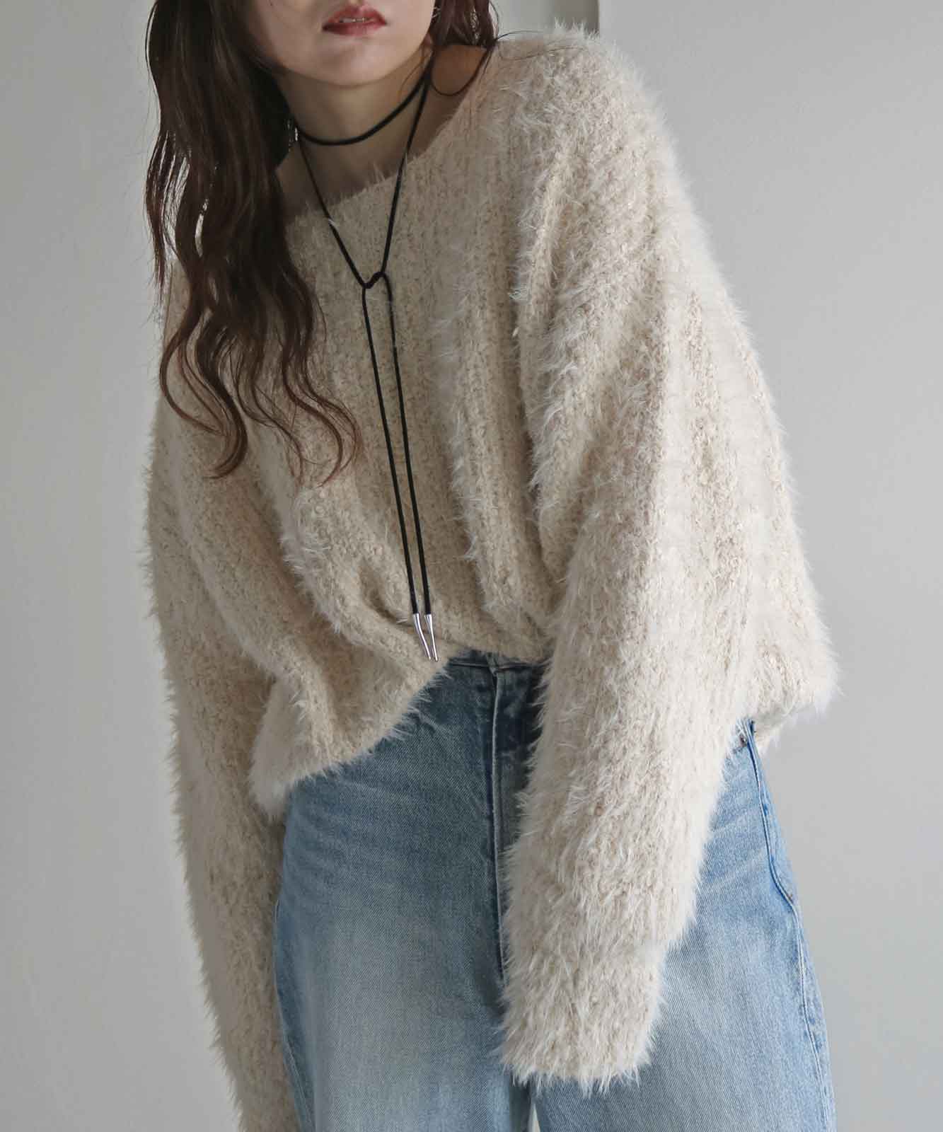 everyone ネップニット ネップ混フェザールーズシルエットニット | TOPS | Studio Apartment