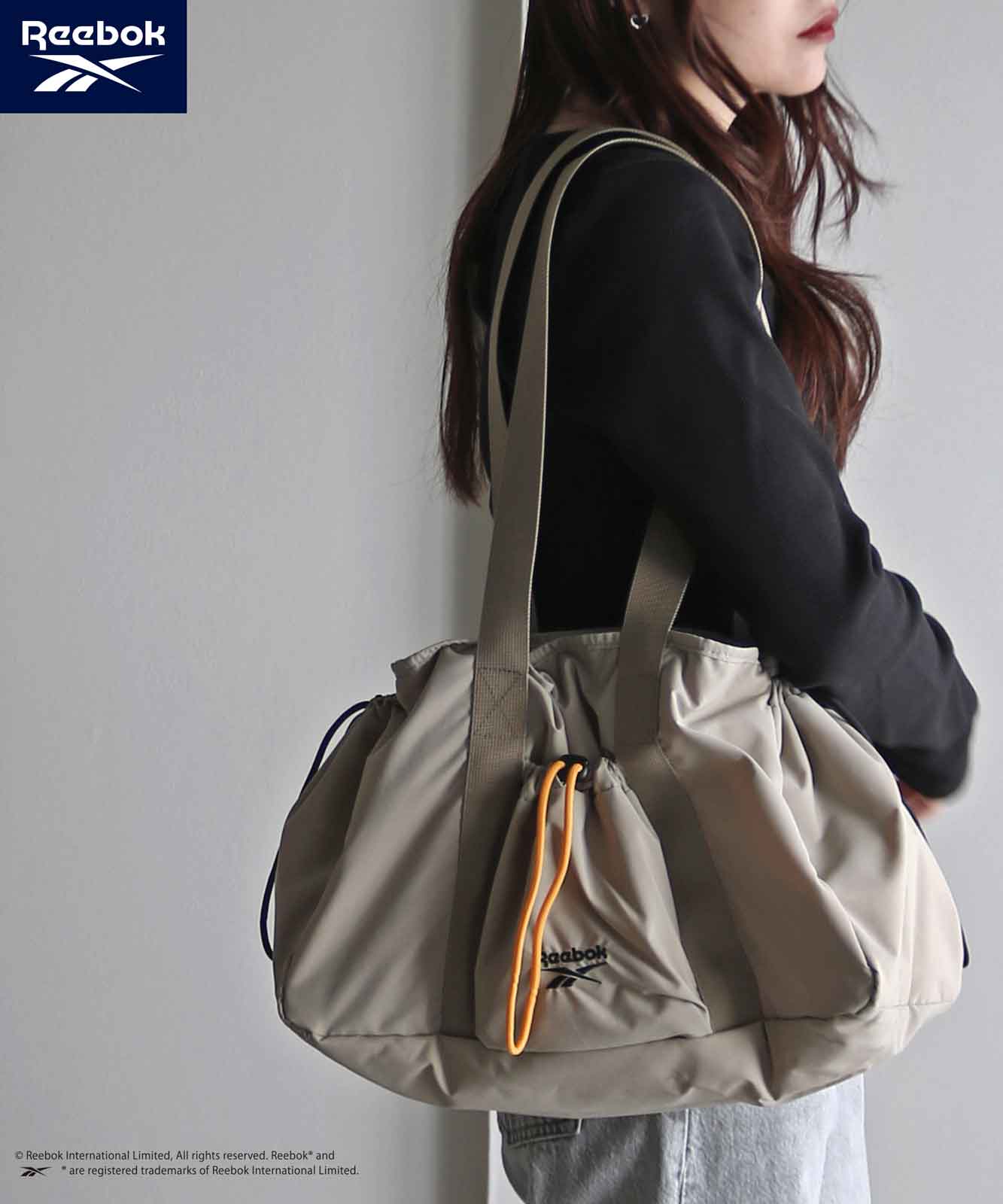 Reebok/リーボック】 ドローストリング2WAYナイロンショルダーBAG
