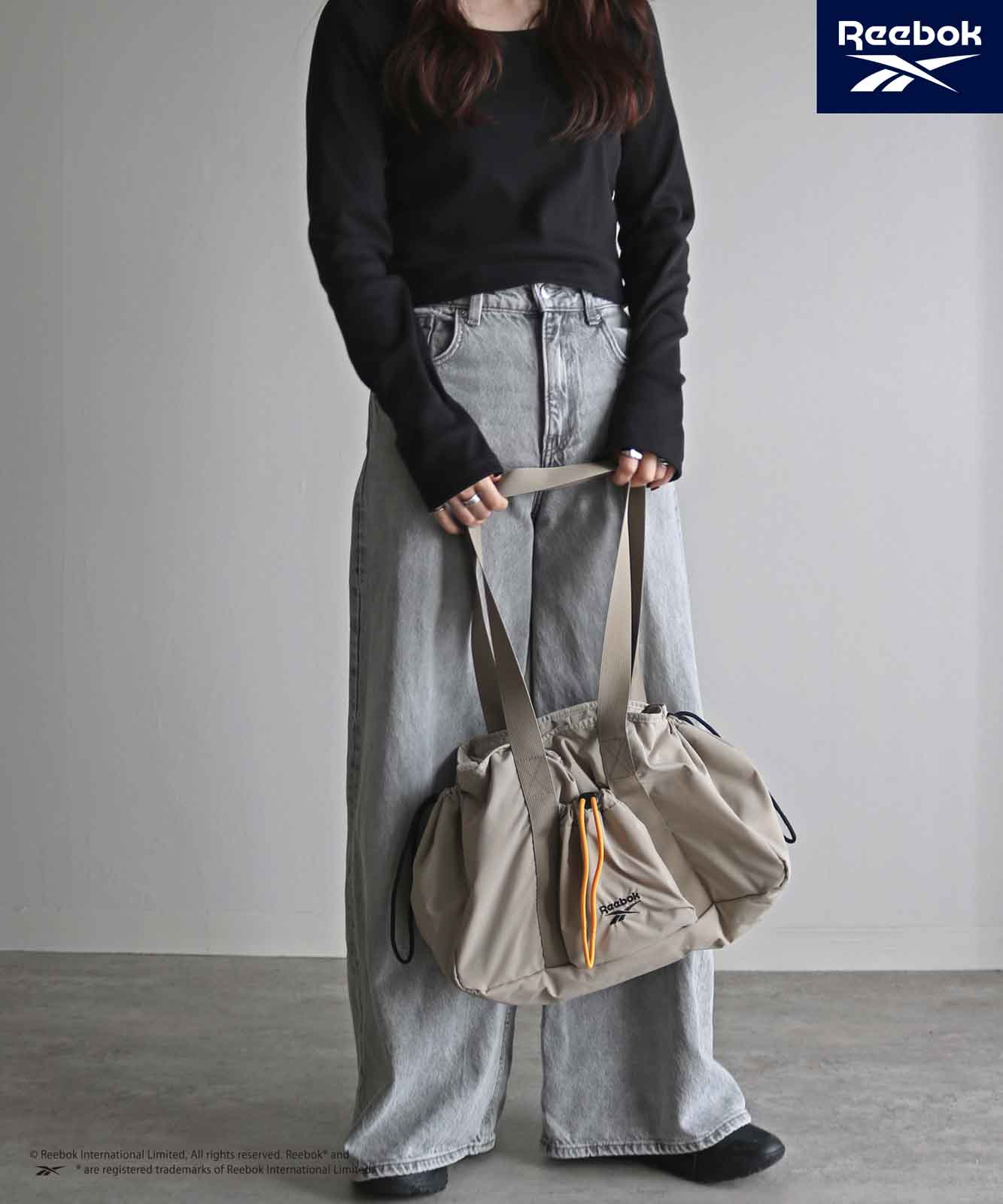 Reebok/リーボック】 ドローストリング2WAYナイロンショルダーBAG