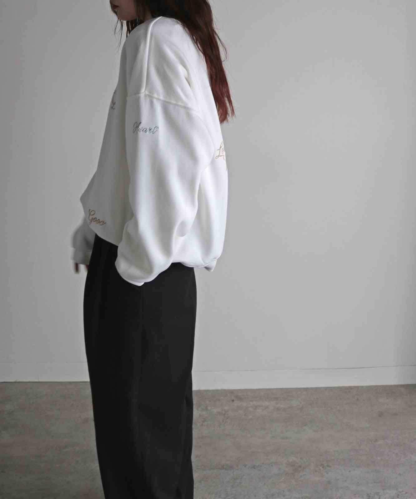 50%OFF】COURO ランダムリボンメタリック刺繍ルーズシルエット