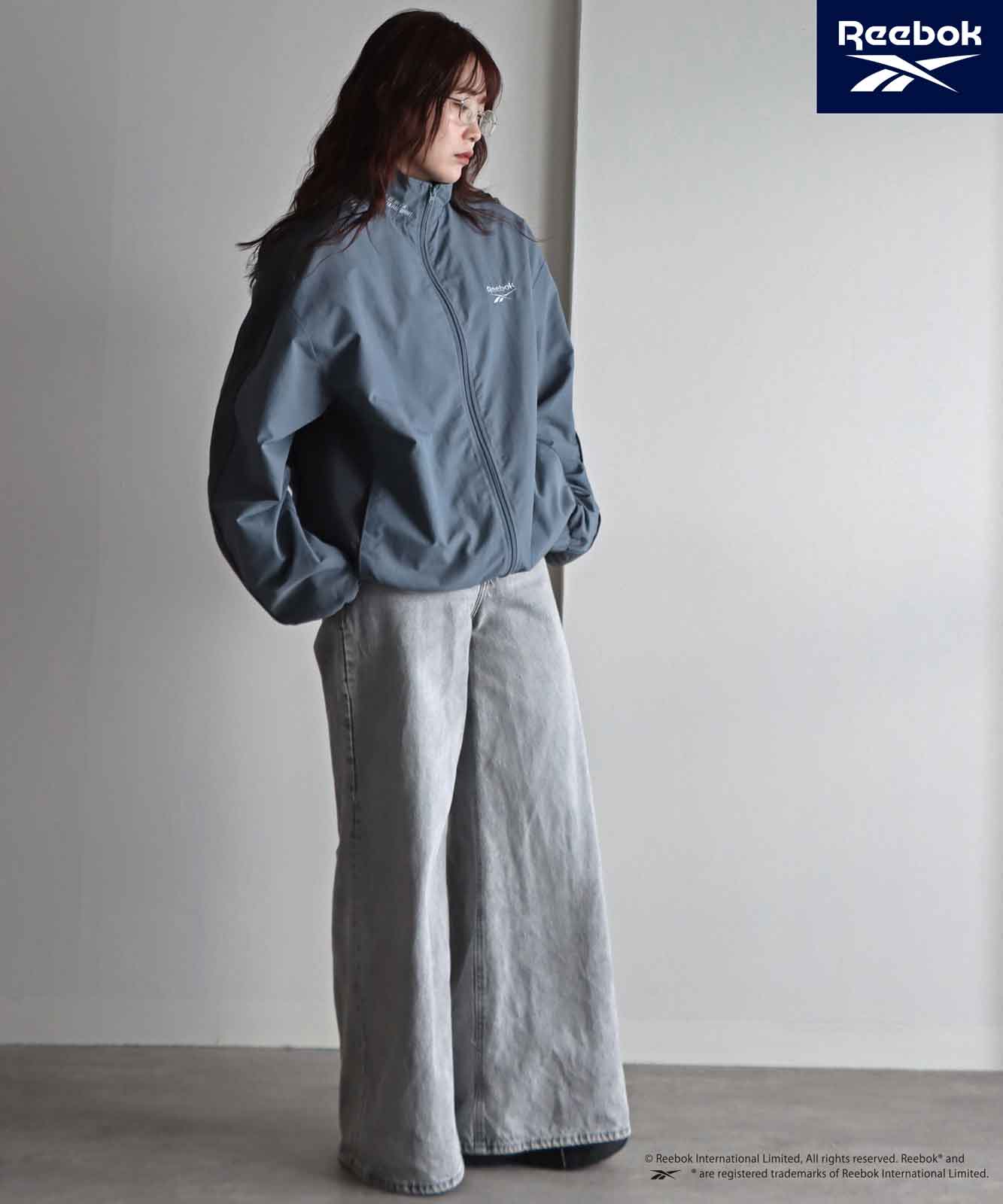 新色追加【10%OFF】【Reebok/リーボック】 別注スモールベクター刺繍裾