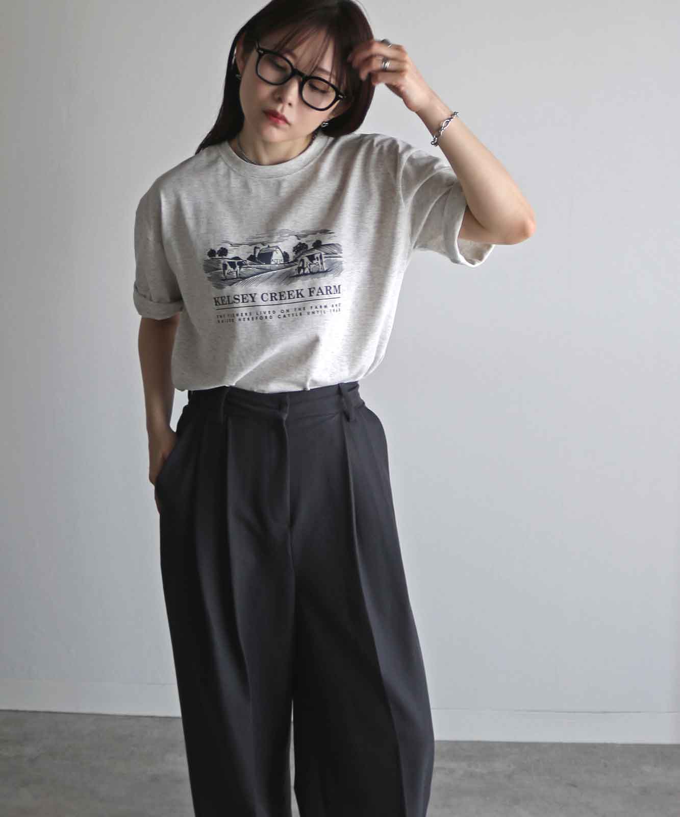 ヴィンテージライクデザインTシャツ C柄 | TOPS | Studio Apartment