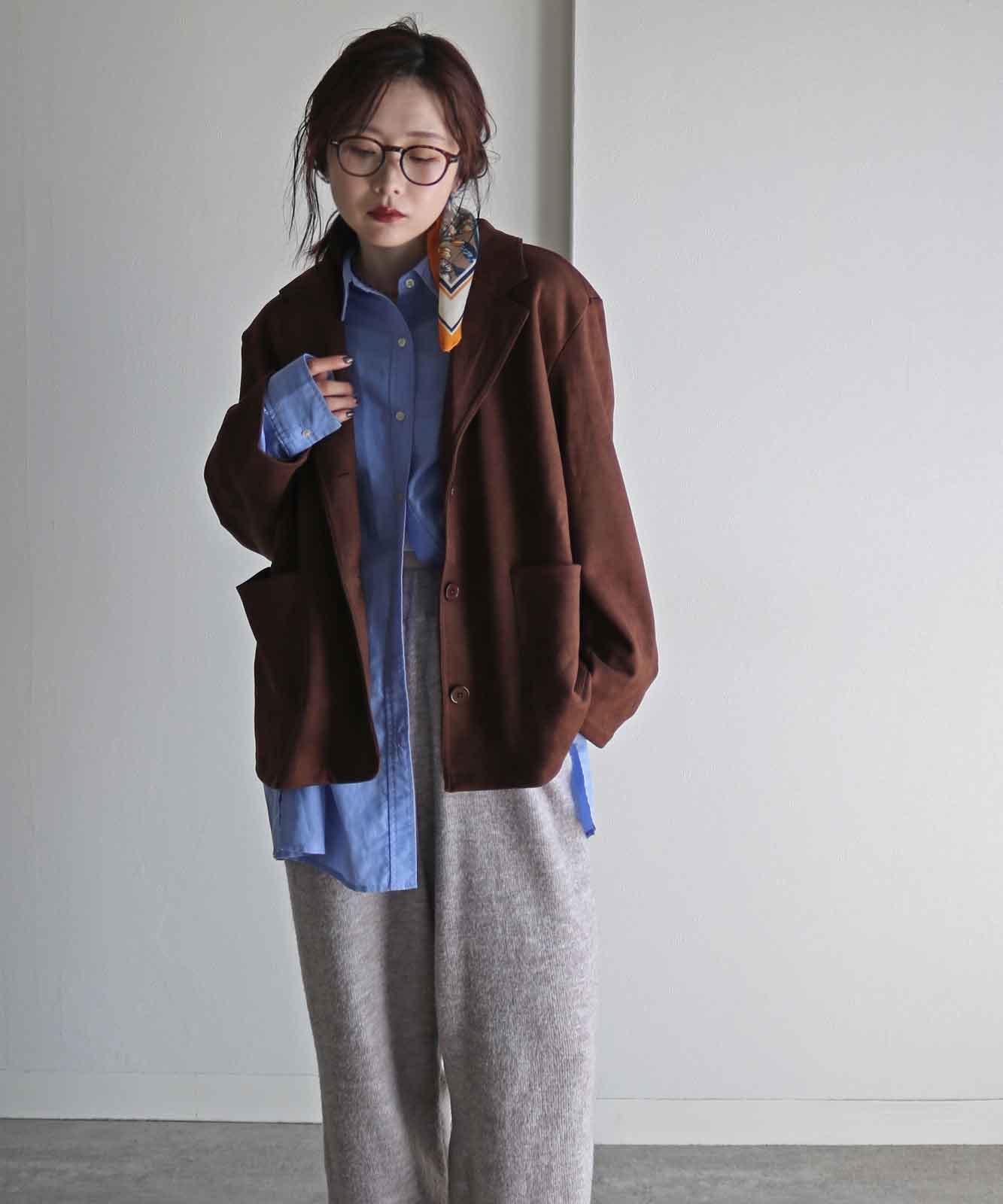 カットスエードテーラードジャケット | OUTER | Studio Apartment